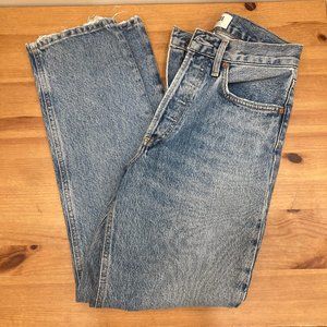 AGOLDE Lana crop mid rise straight jeans